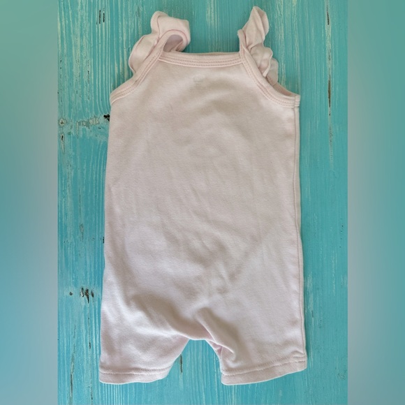 Set of 3 Hudson Baby Cotton Rompers, Coral Mint Mermaid - Picture 6 of 9